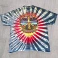 Hanes Alman Brothers Band Blue Tie Dye 2006 Summer Tour Mushroom