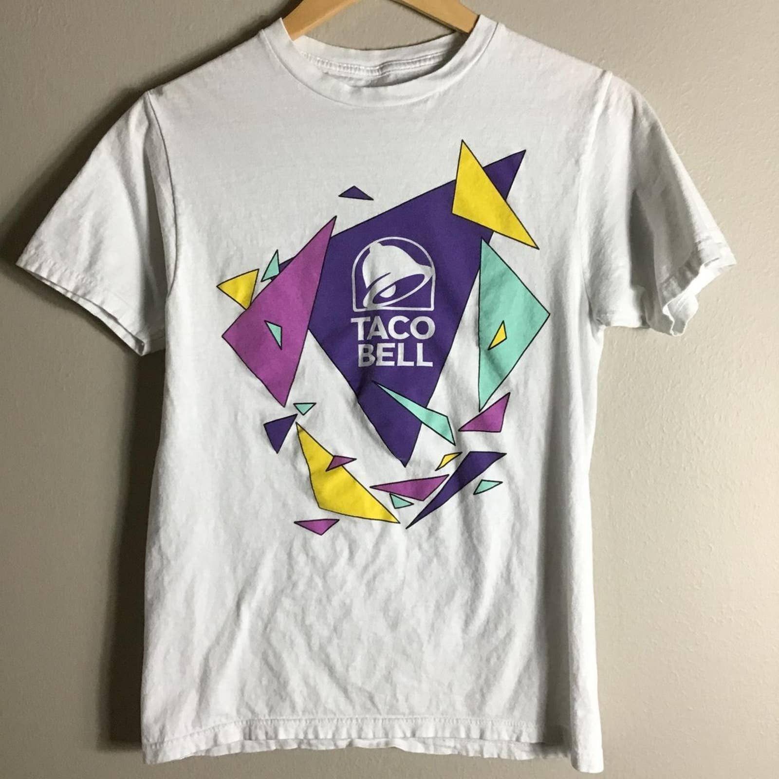 Other Taco Bell Big Restaurant Fast Food Tacos Small White T Shirt Hoodie, Sweatshirt | FlexRushtees.com