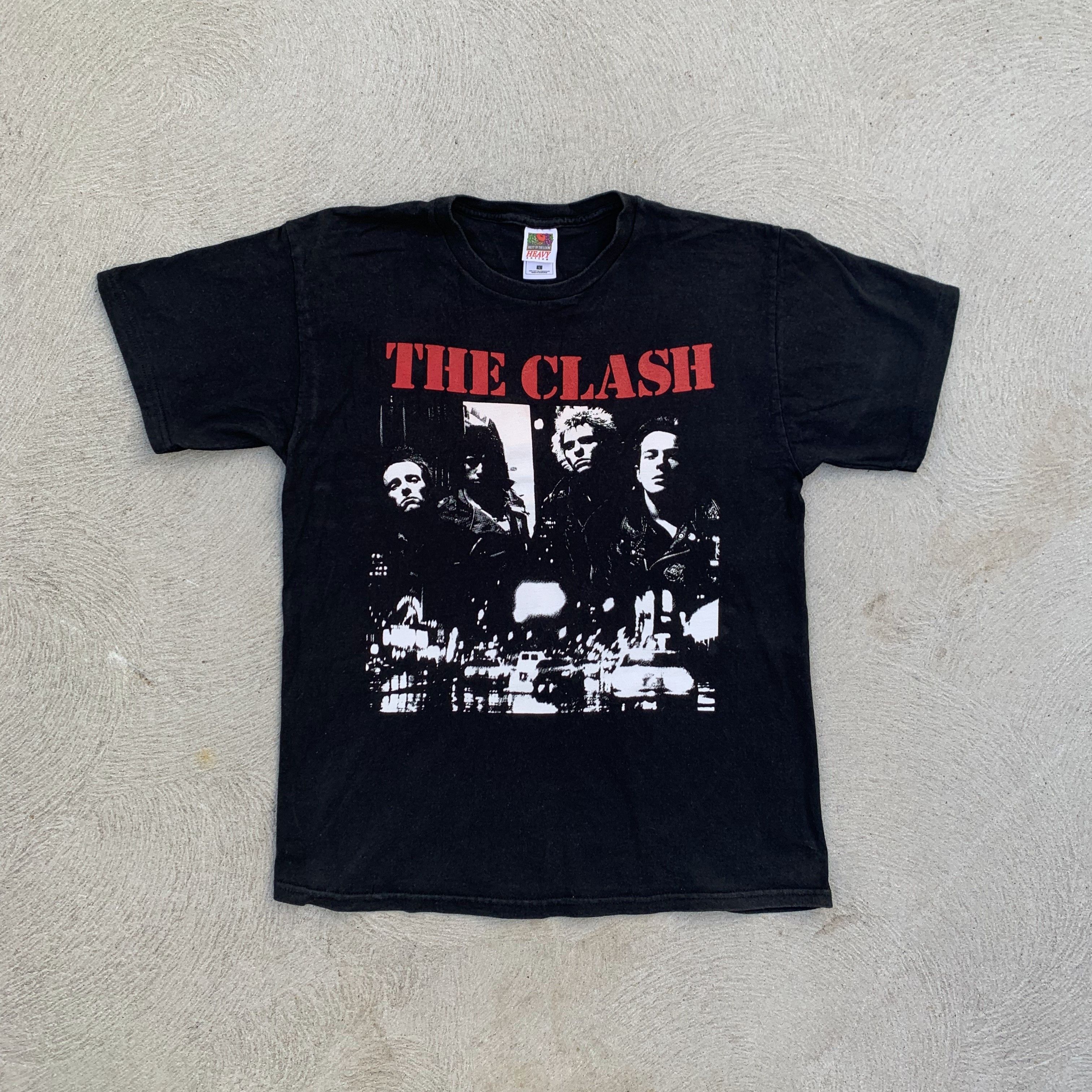 Vintage The Clash 80s 90s Band T Shirt Size Medium Tour Tee Hoodie, Sweatshirt | FlexRushtees.com