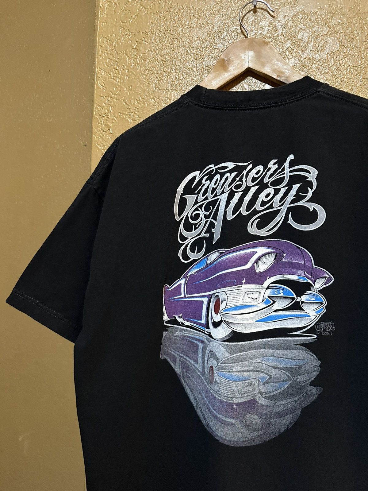 Vintage Greasers Alley Lowrider Customs Tee Xl Hoodie, Sweatshirt | FlexRushtees.com