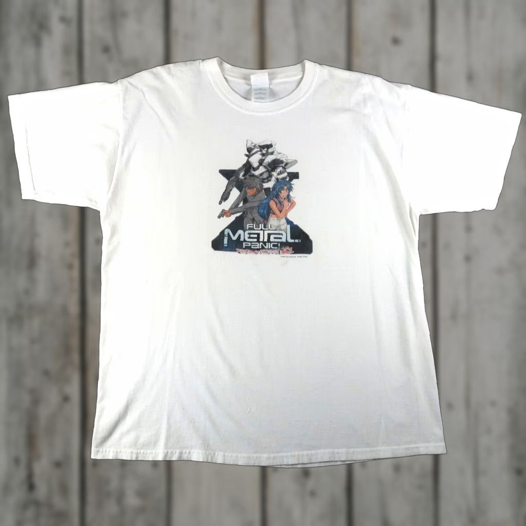 Vintage Full Metal Panic Anime Novel Shirt Adv Films Cotton Xl Men White Graphic Tee Logo 20