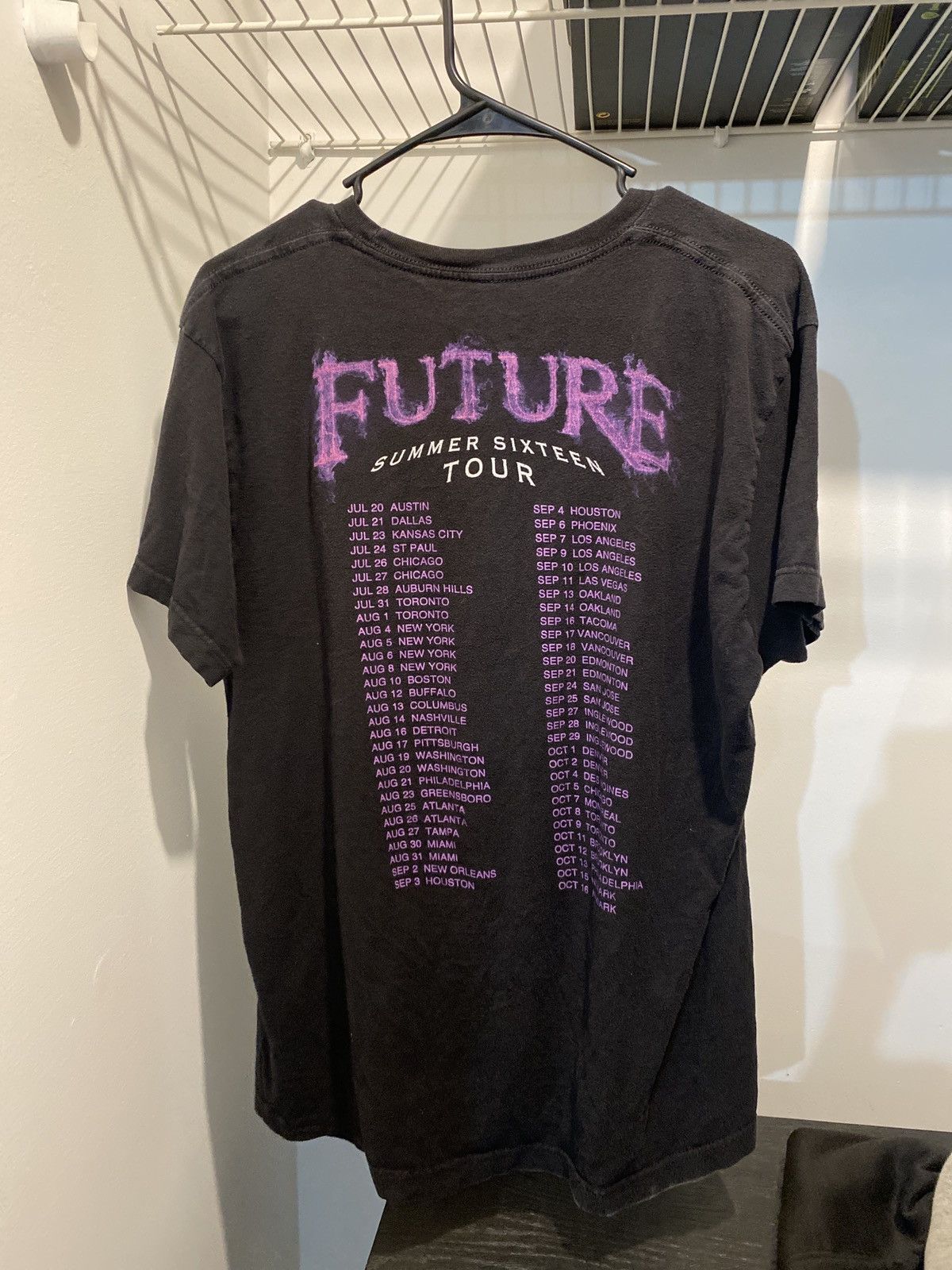 Future X Rap Tees Future Summer Sixteen Tour T Shirt