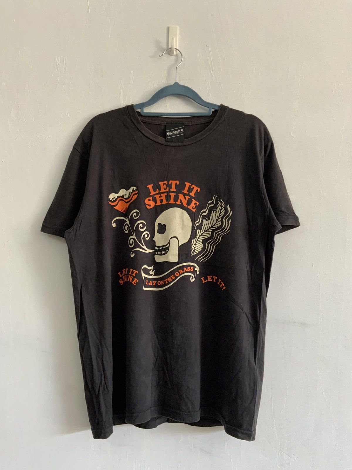 Japanese Brand Beams T Big Logo Japan Tee Hoodie, Sweatshirt | FlexRushtees.com