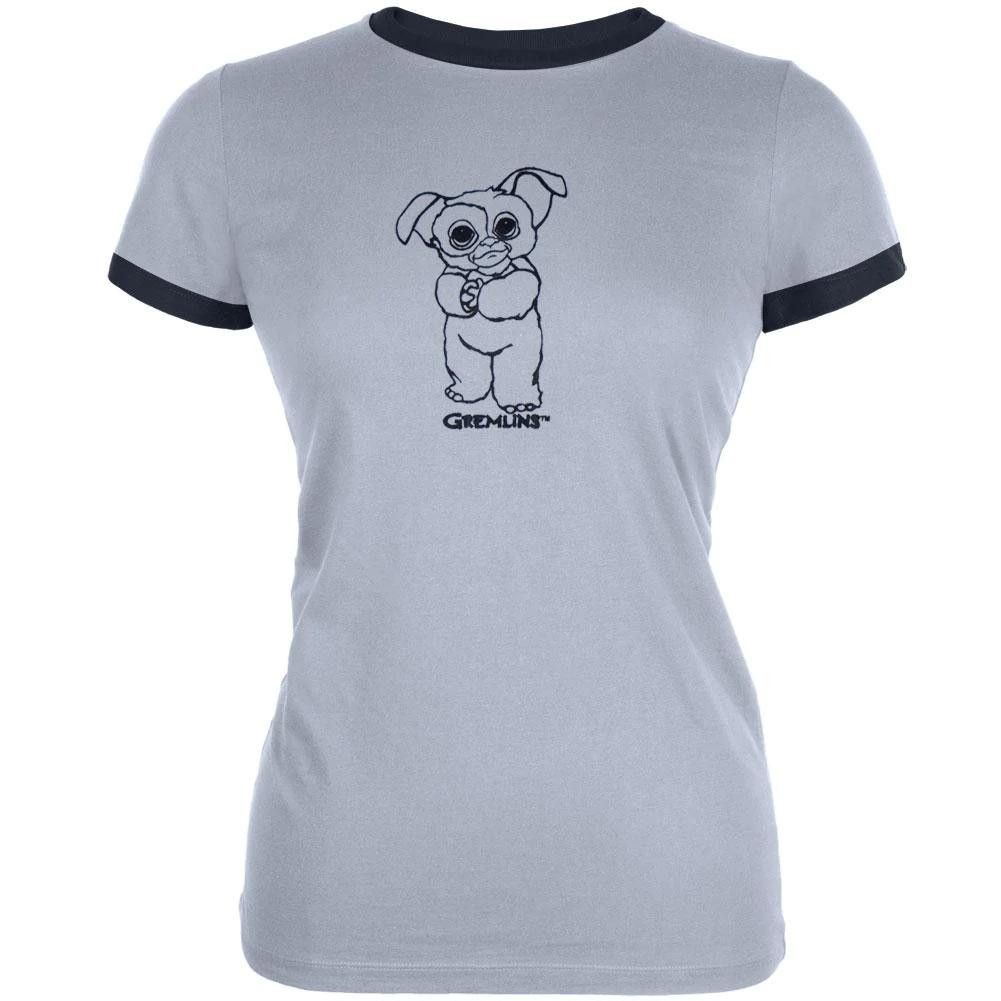 Designer Vintage Ringer Shirt Gizmo Gremlins Movie Juniors Xl