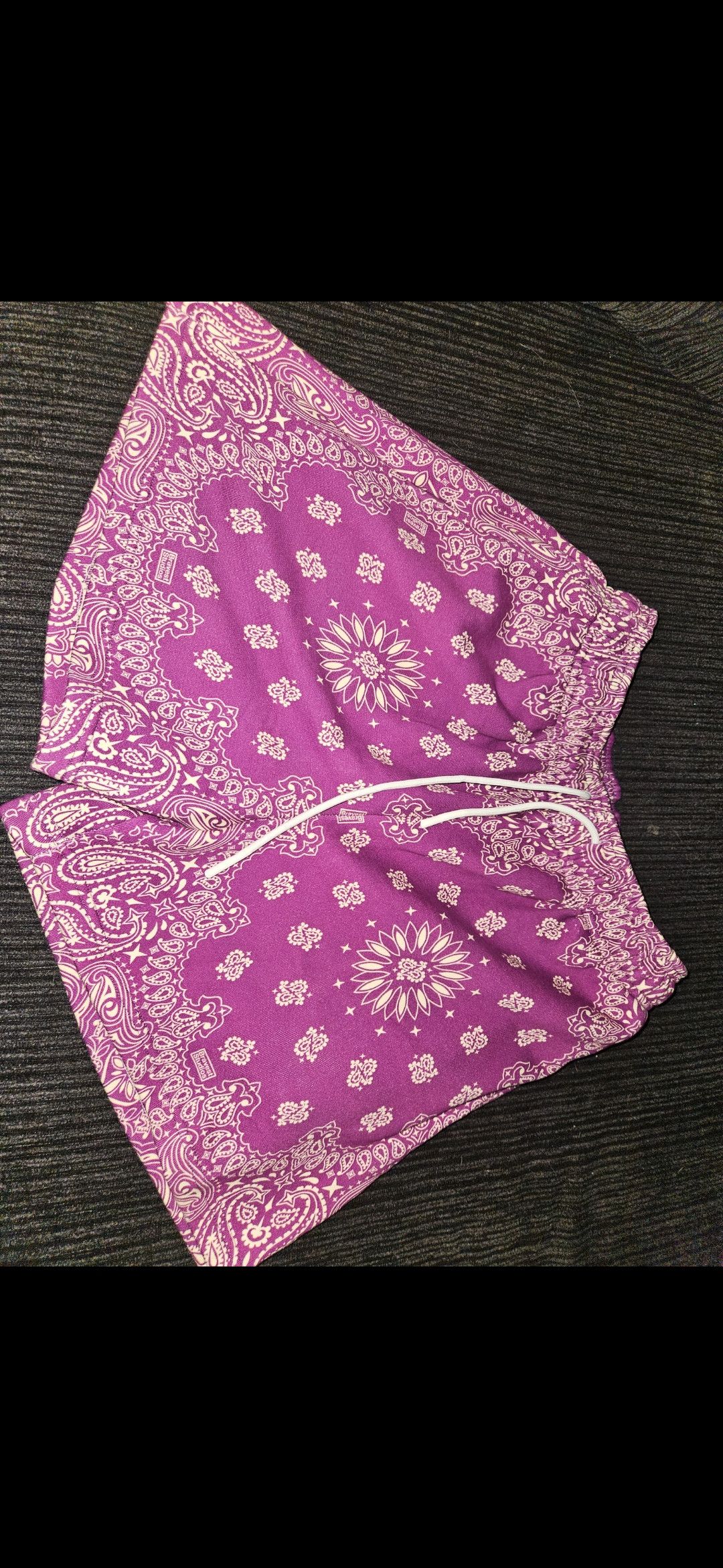 Bravest Studios Plum Paisley Sweatshorts