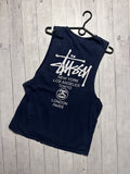 Vintage Stussy Tee Big Logo Size M L Hoodie, Sweatshirt | FlexRushtees.com
