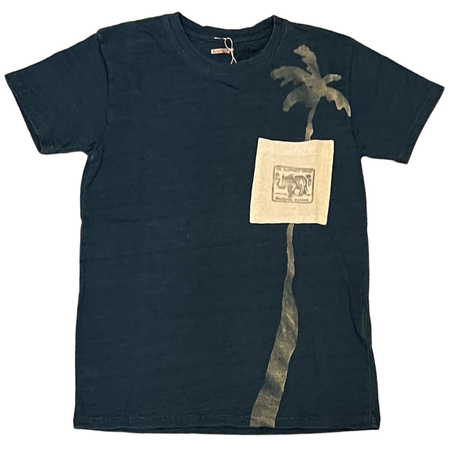 Kapital Elephant Brand Bandana Museum Indigo Tee Hoodie, Sweatshirt | FlexRushtees.com