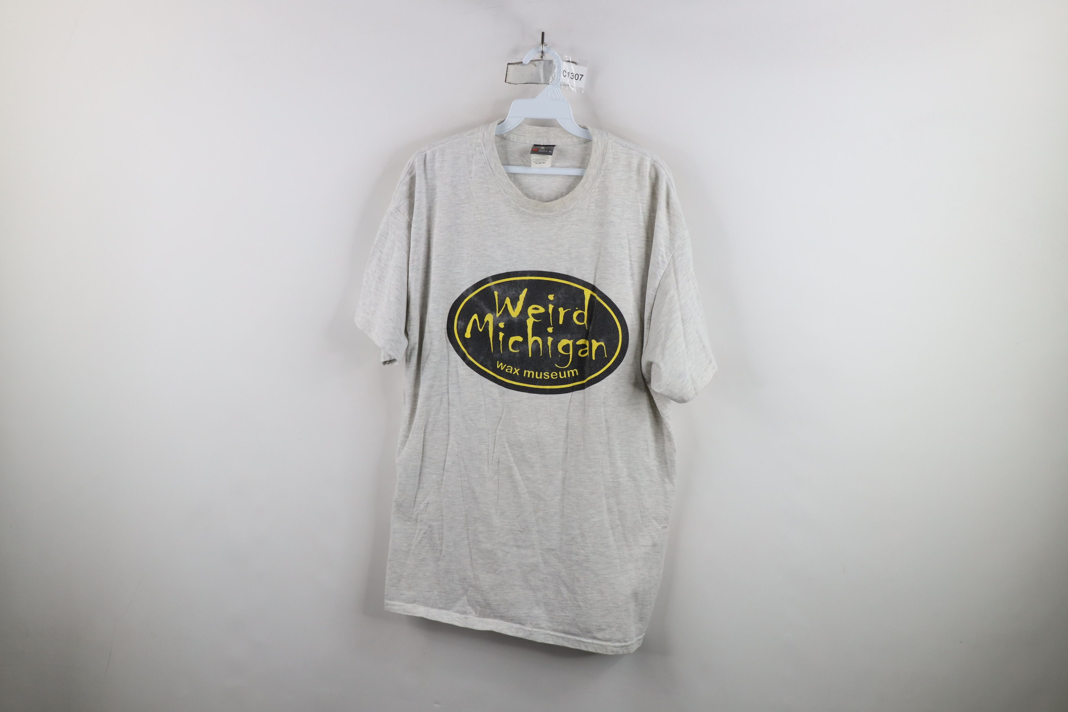 Vintage 90s Y2k Streetwear Michigan Was Museum T Shirt Gray Hoodie, Sweatshirt | FlexRushtees.com