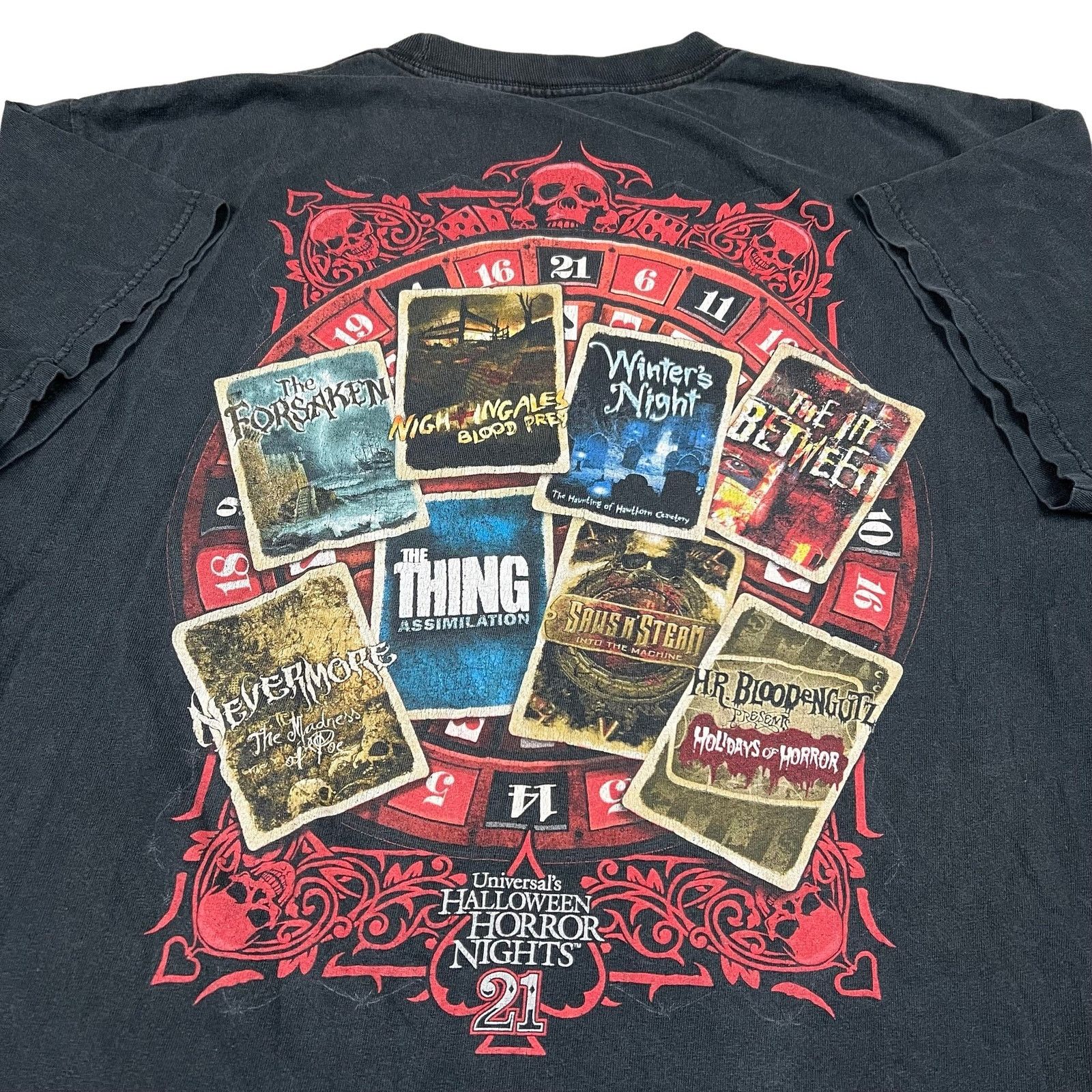 Vintage Halloween Horror Nights Faded Universal T Shirt