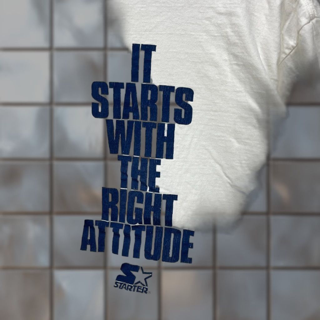 Vintage Starter 90s T Shirt White L Men