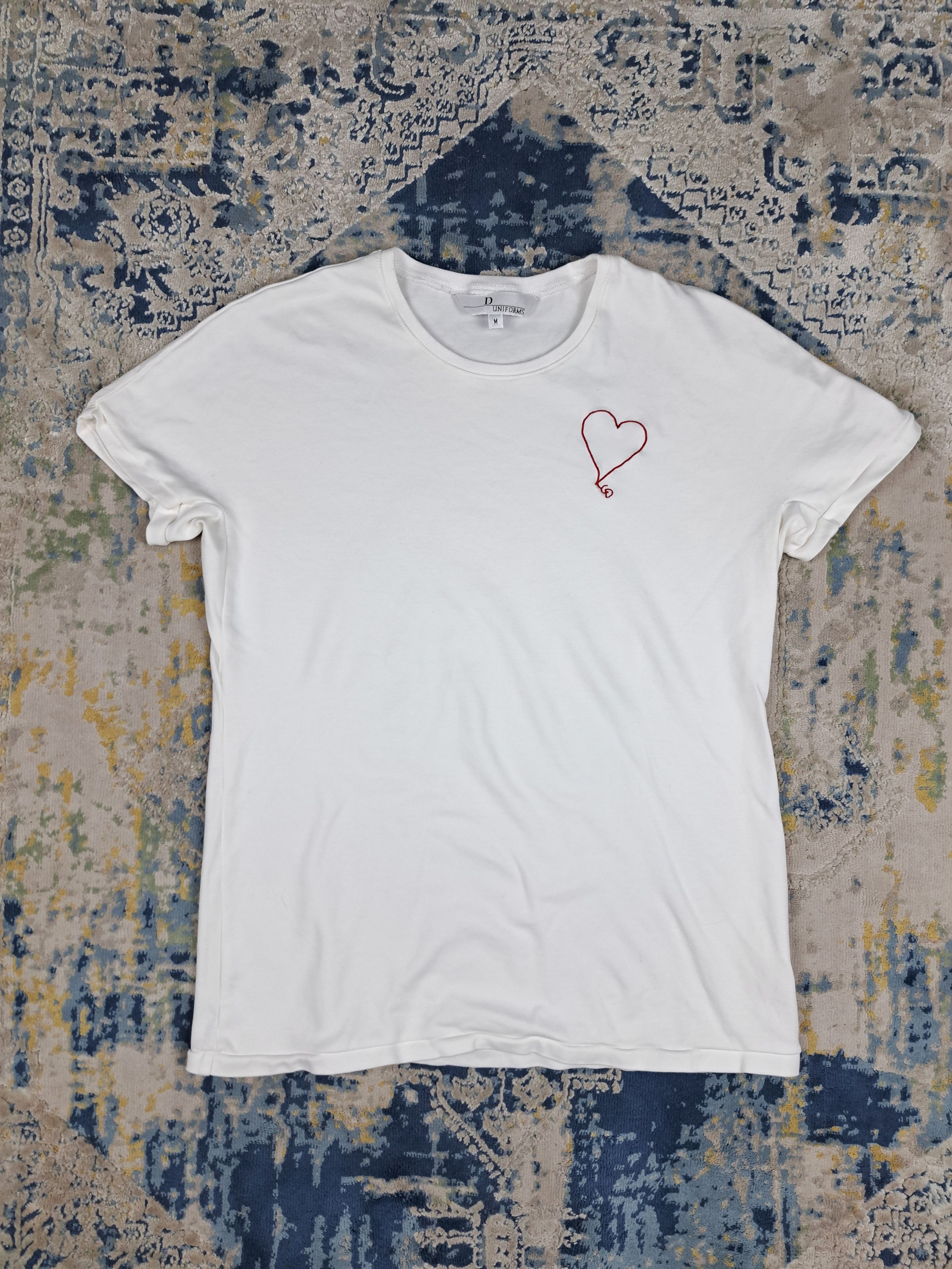 Christian Dior D Uniforms Staff Cloth Embroidered Heart Tee Hoodie, Sweatshirt | FlexRushtees.com