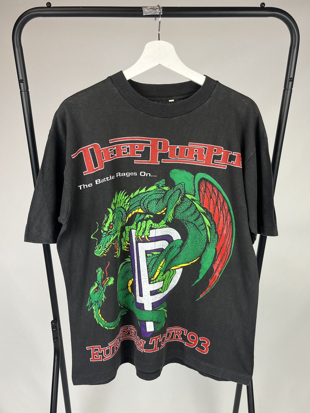 Vintage Band Tee 90 S Deeppurple European Tour1993 94 Dragon Hoodie, Sweatshirt | FlexRushtees.com