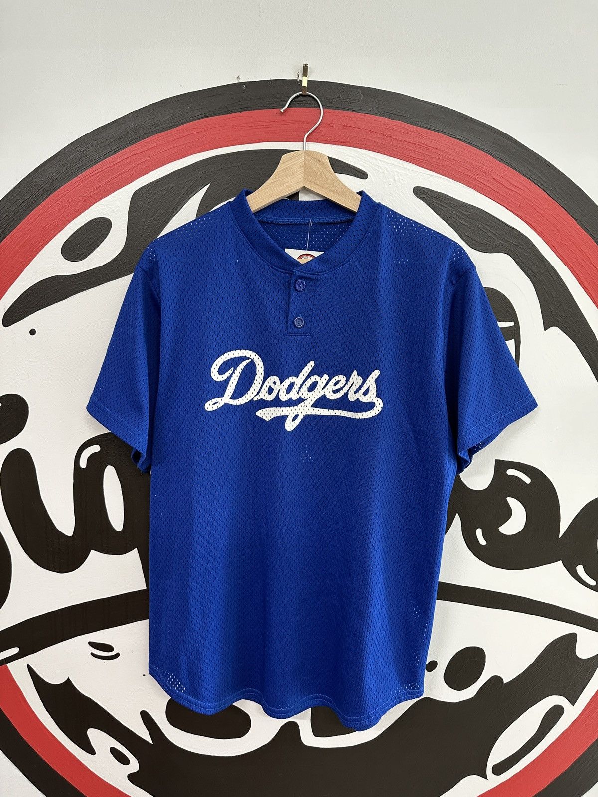Vintage Y2k Los Angeles Dodgers Mesh Jersey Fits L