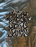 N Ine Number N Ine Aw04 Tribal Brown Tee