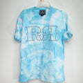 Bke Trippy Boo Berry Blue Tie Dye Skate Tee T Shirt Size Xl