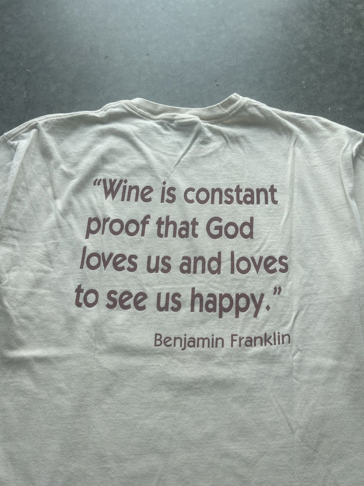 Vintage 90s Rebec Vineyards Wine Quote Graphic Tee Hoodie, Sweatshirt | FlexRushtees.com