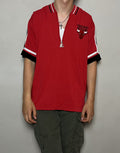 Starter X Vintage Vintage Half Zip T Short Tee Chciago Bulls Starter