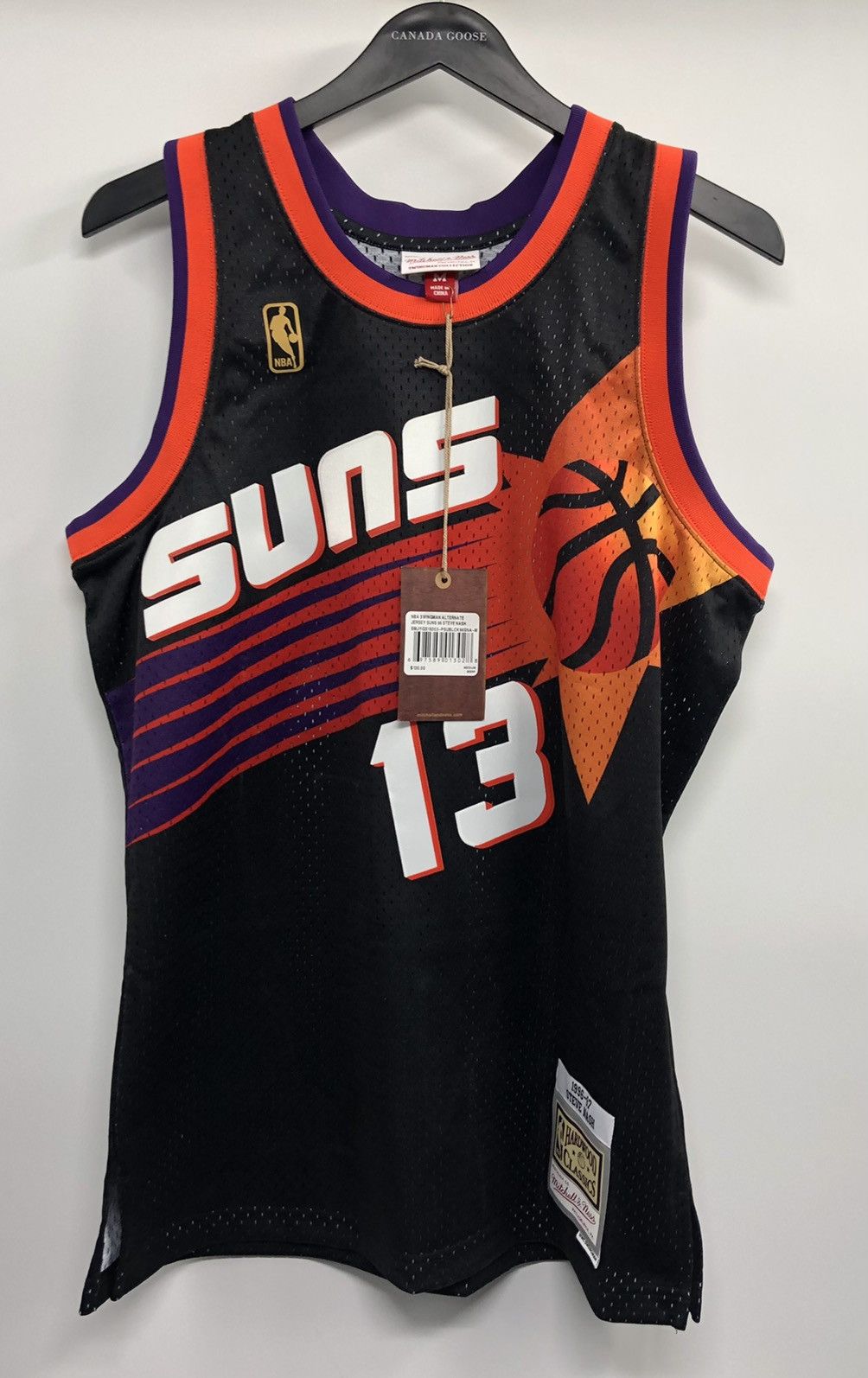 Ness Mitchell And Ness Phoenix Suns Steve Nash Black Jersey