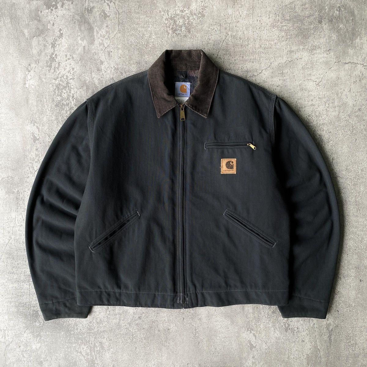 Vintage Carhartt Detroit J128 Charcoal