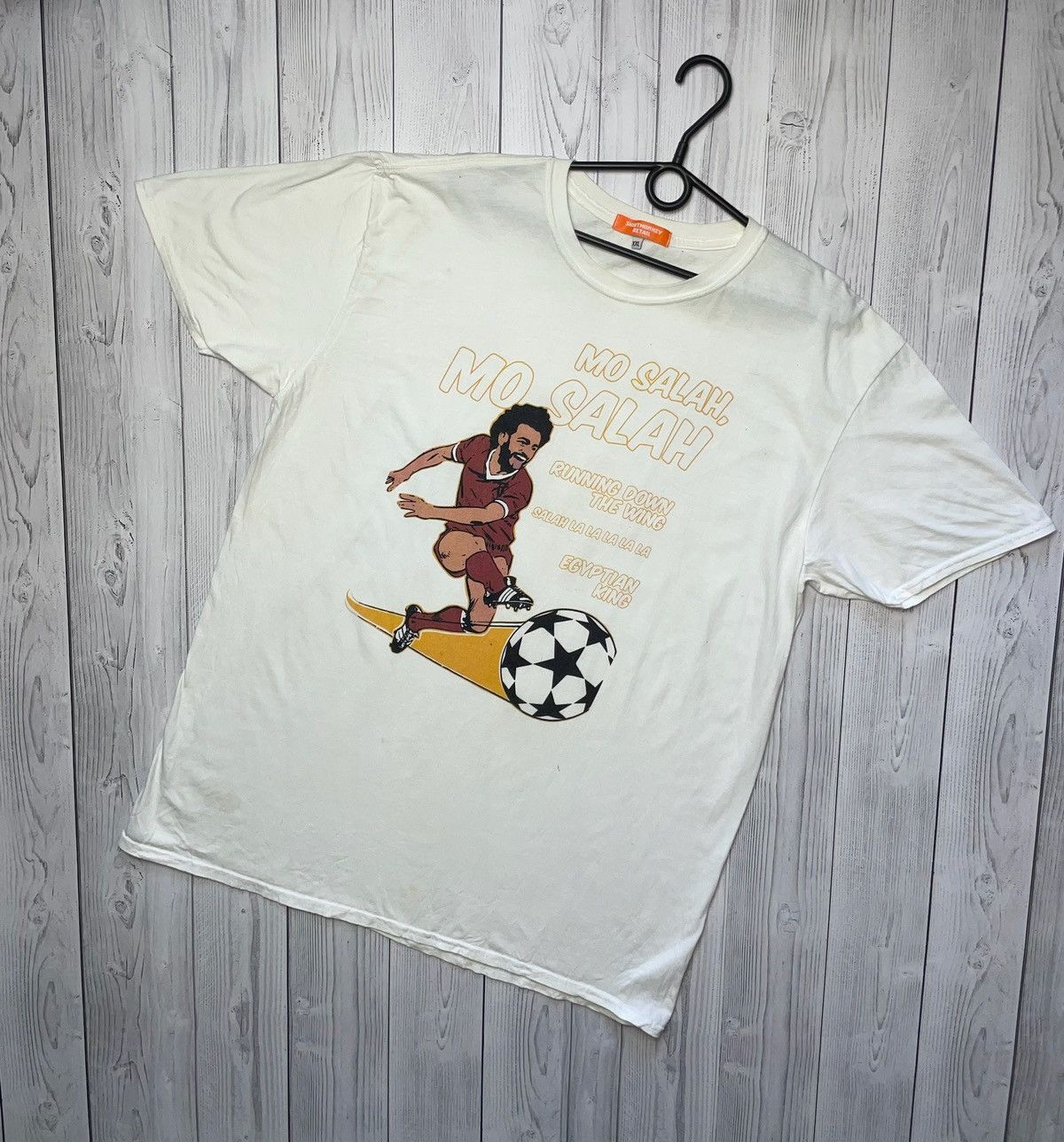 Vintage Mo Salah Soccer Tee Logo Size Xl Rare King Hoodie, Sweatshirt | FlexRushtees.com