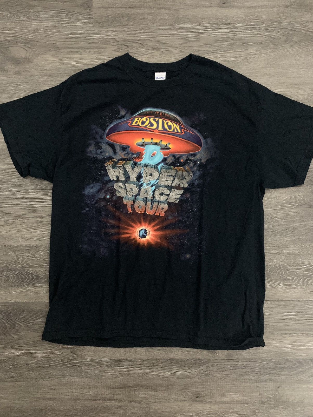 Vintage Boston Hyper Space Tour Tee Both Sides