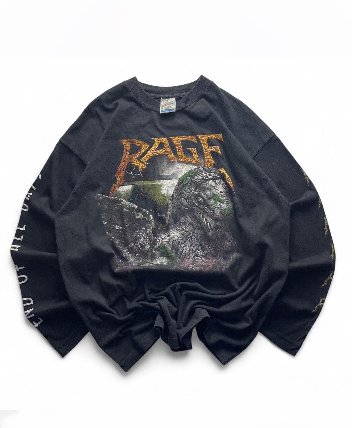 Band Tees 1996 Rare Rage End Of All Days Screen Stars Long Sleeve