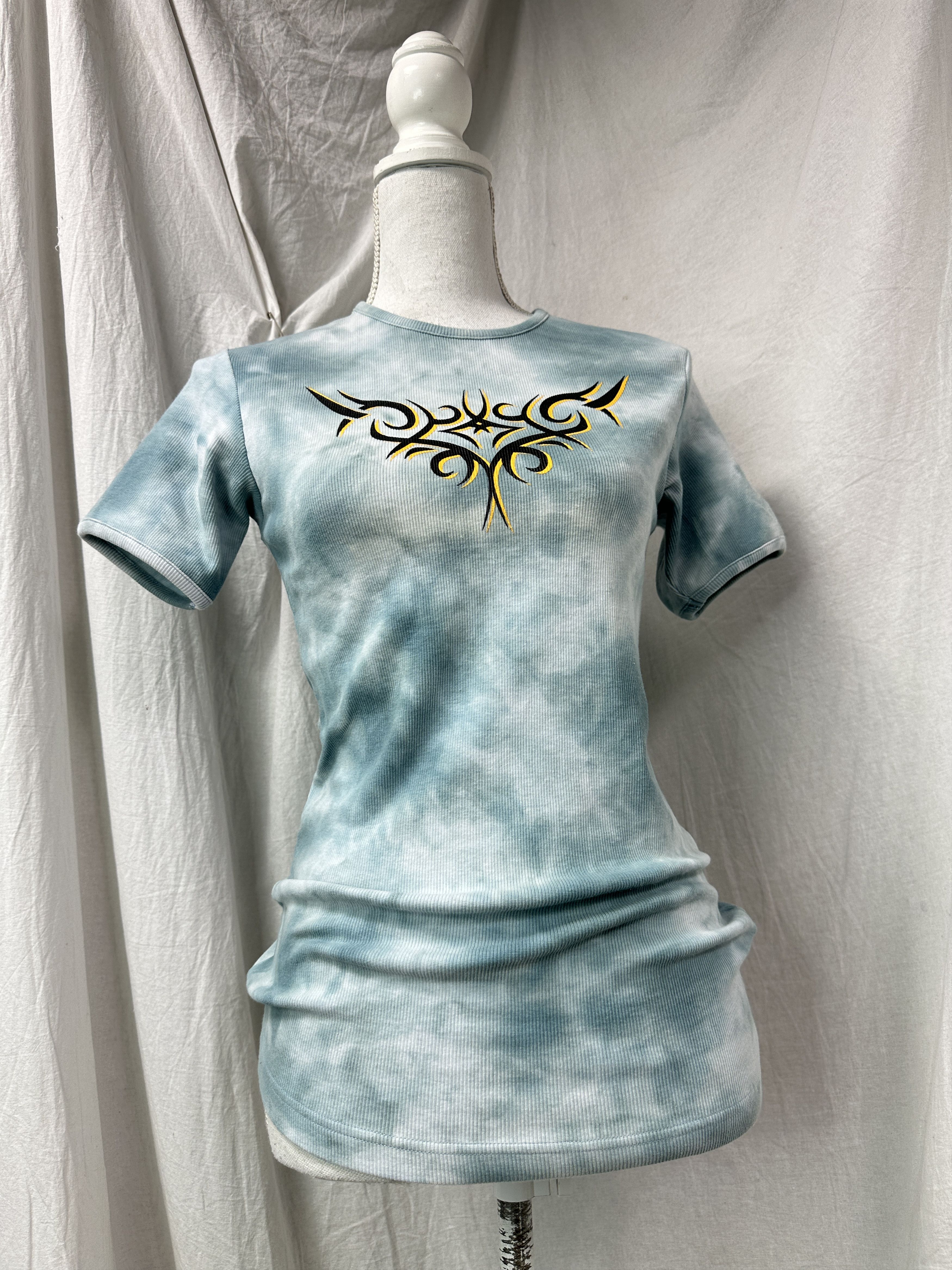 Vintage Streetwear Hip Hop Tie Dye Tribal T Shirt 00s