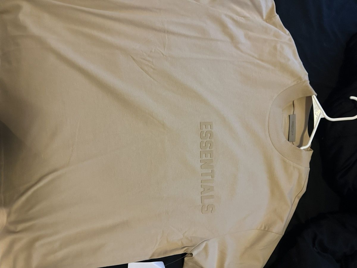 Essentials Tee Sand Hoodie, Sweatshirt | FlexRushtees.com