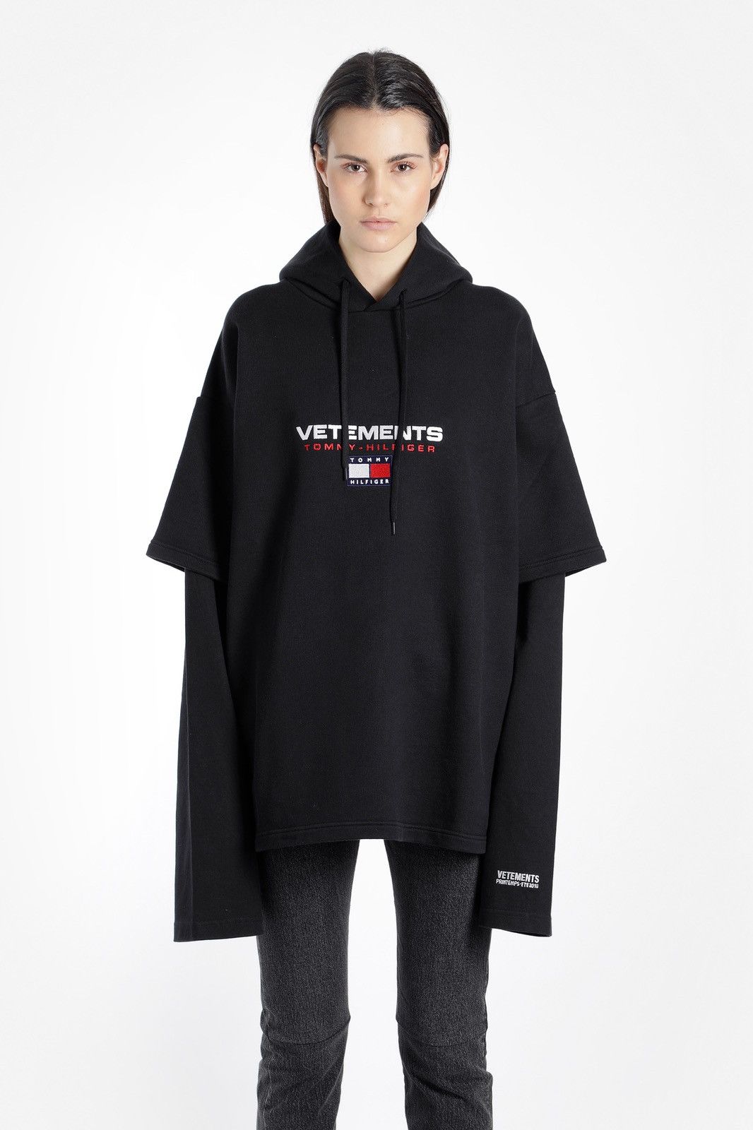 Vetements Double Layer Hoodie T-Shirts, Sweatshirt | FlexRushtees.com