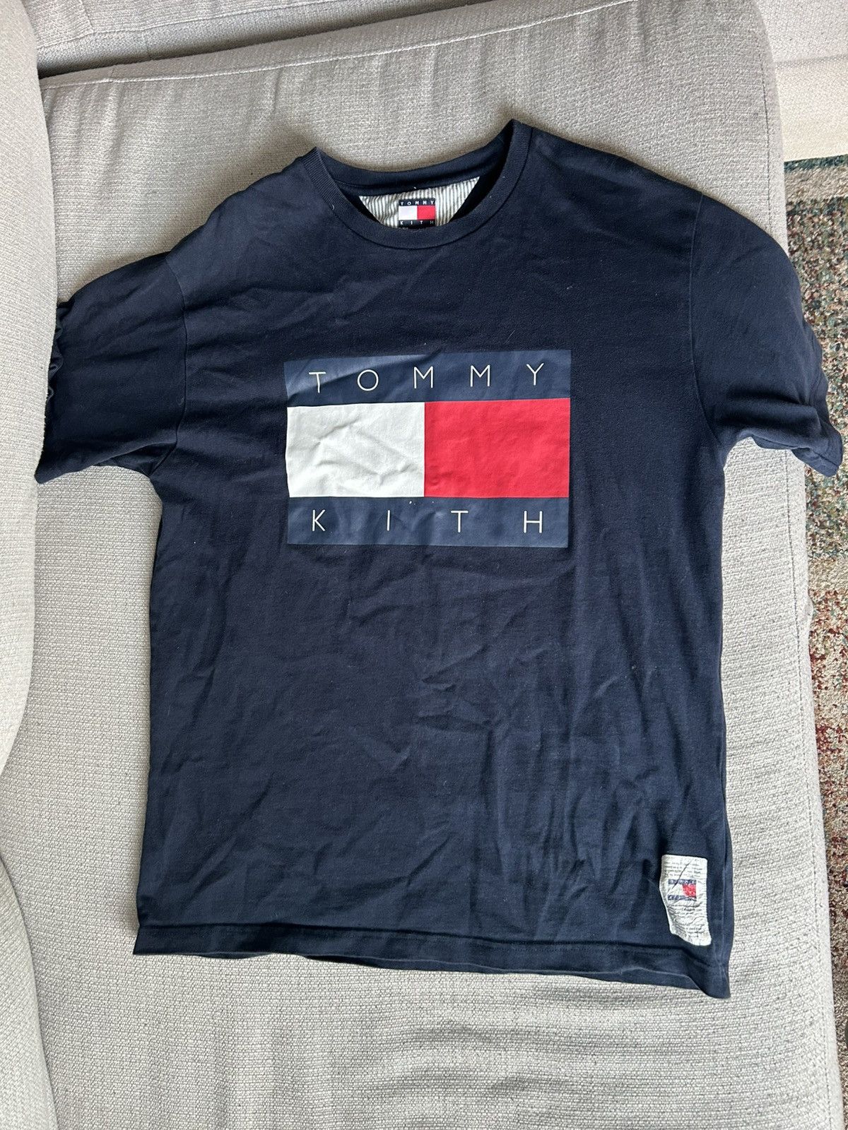 Hilfiger Tommy X Kith Flag Tee Hoodie, Sweatshirt | FlexRushtees.com