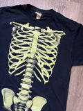 Vintage Y2k Style Ribcage Neon Skeleton Shirt Hoodie, Sweatshirt | FlexRushtees.com