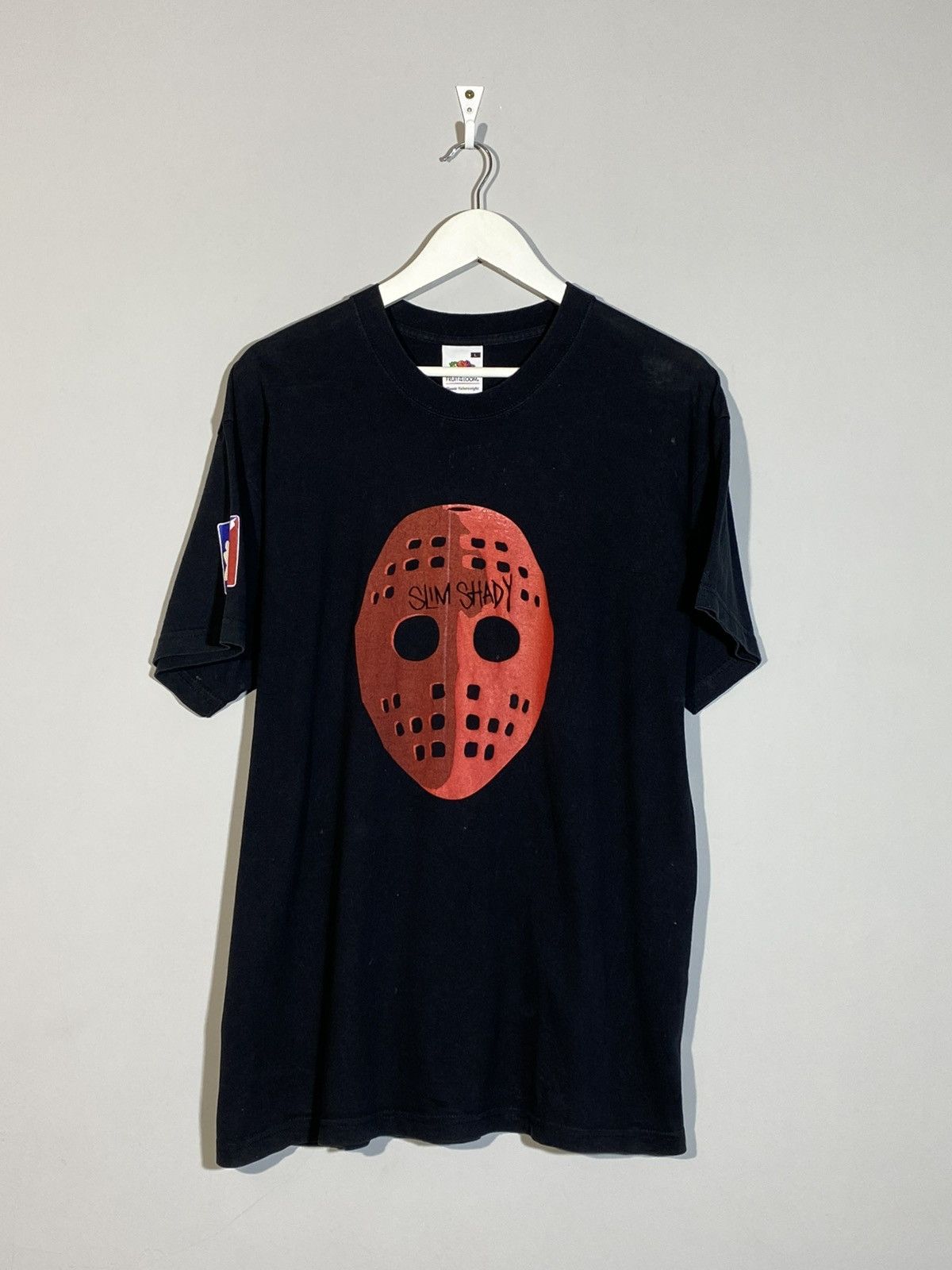 Vintage Eminem Slim Shady Red Jason Mask Rare Horror Rap T-Shirts, Hoodie, Sweatshirt | FlexRushtees.com