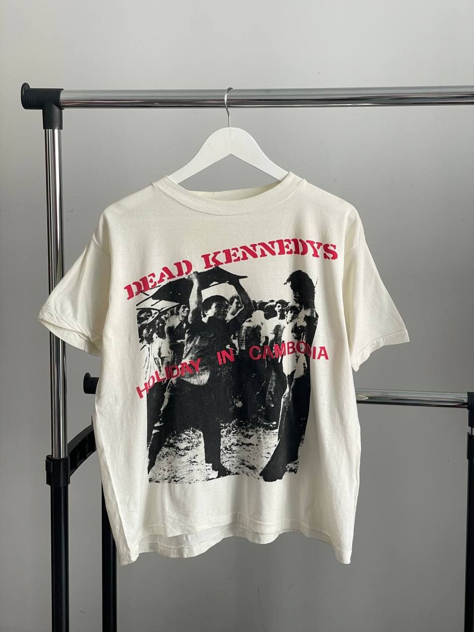 Band Tees Dead Kennedys Holiday In Cambodia Vintage 80s Punk Rock Tee Hoodie, Sweatshirt | FlexRushtees.com
