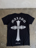 Hearts Chrome Hearts Malibu Cross Tee Black White Hoodie, Sweatshirt | FlexRushtees.com