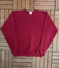 Vintage Red Fruit Of The Loom Blank Vintage Crewneck Sweater