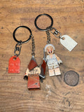 Anime Silent Hill Pyramid Head Nurse Minifigure Horror Keychains