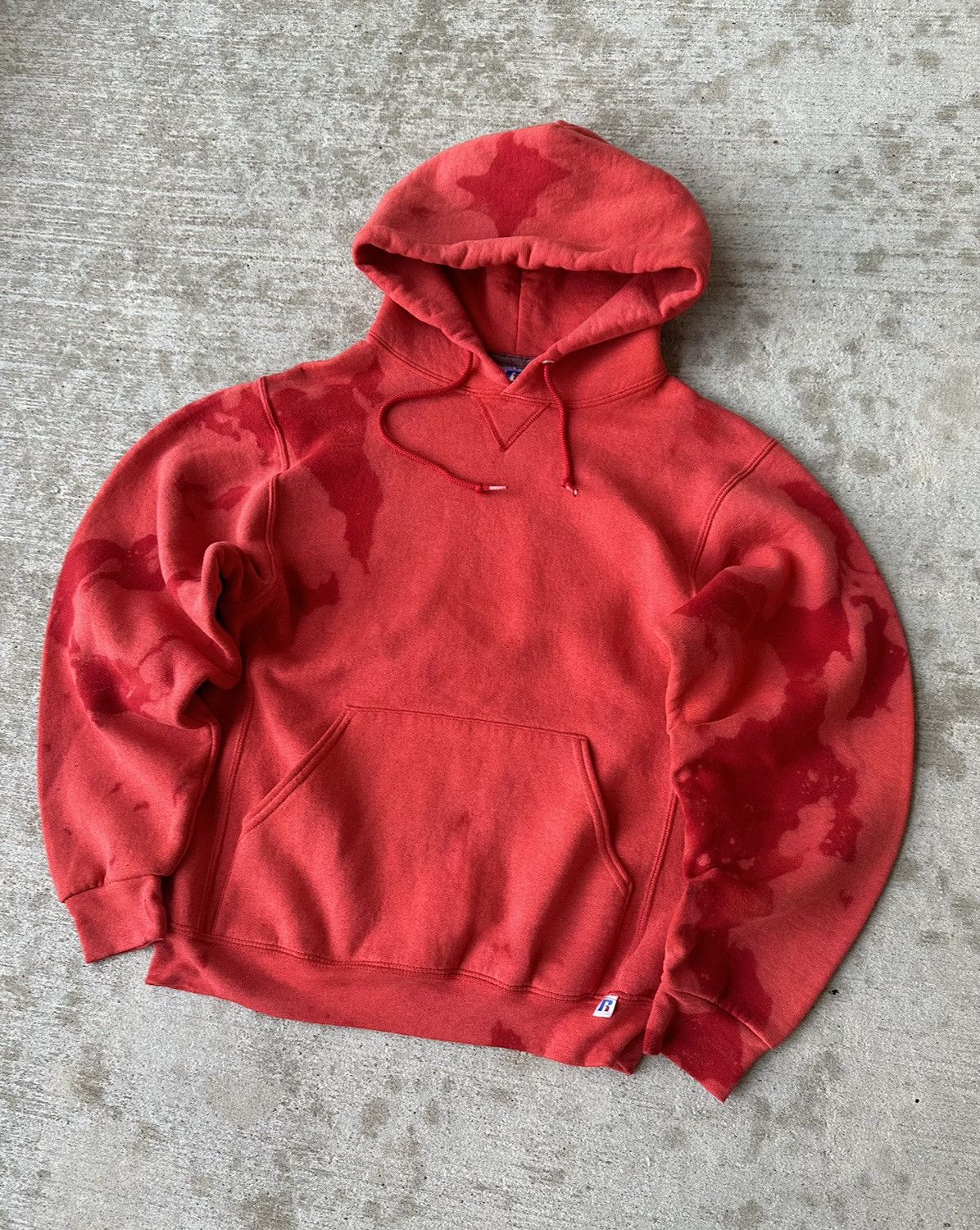 Vintage Y2k Russell Athletic Tie Dye Hoodie Sweatshirt
