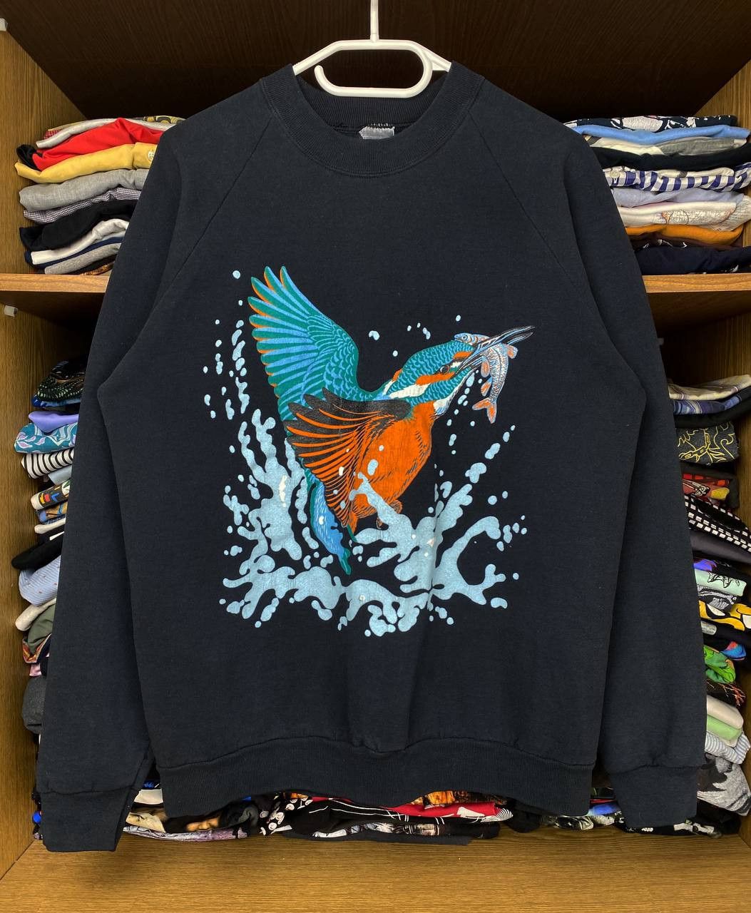 Vintage Kingfisher 90s Japanese Style Screen Stars Sweatsirt