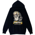 Uittg Printed Hoodie Black Pullover Jumper Size L