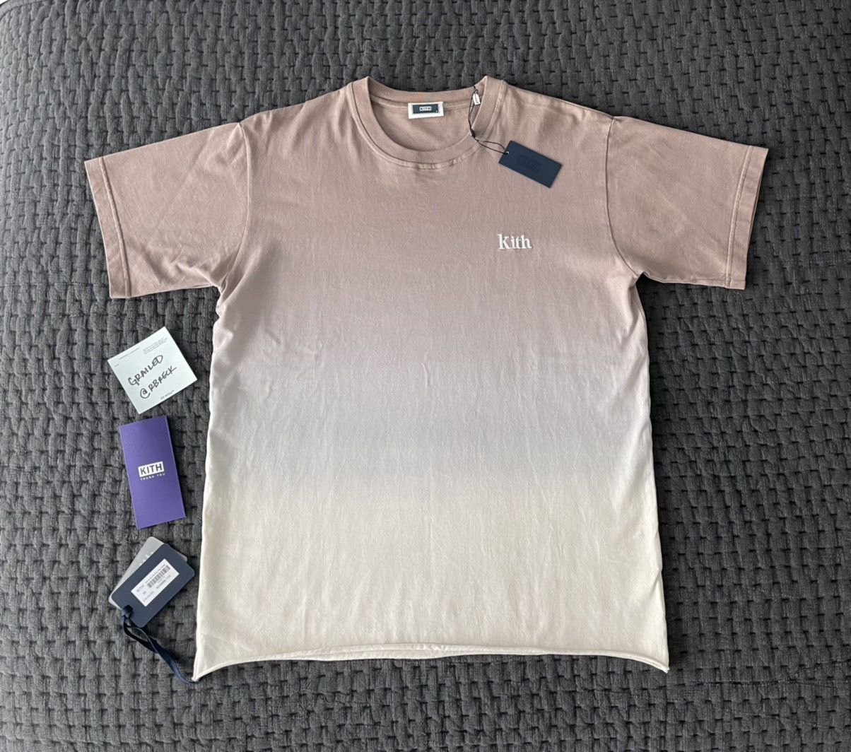 Kith Dip Dye Tee Cinder New With Tags Hoodie, Sweatshirt | FlexRushtees.com