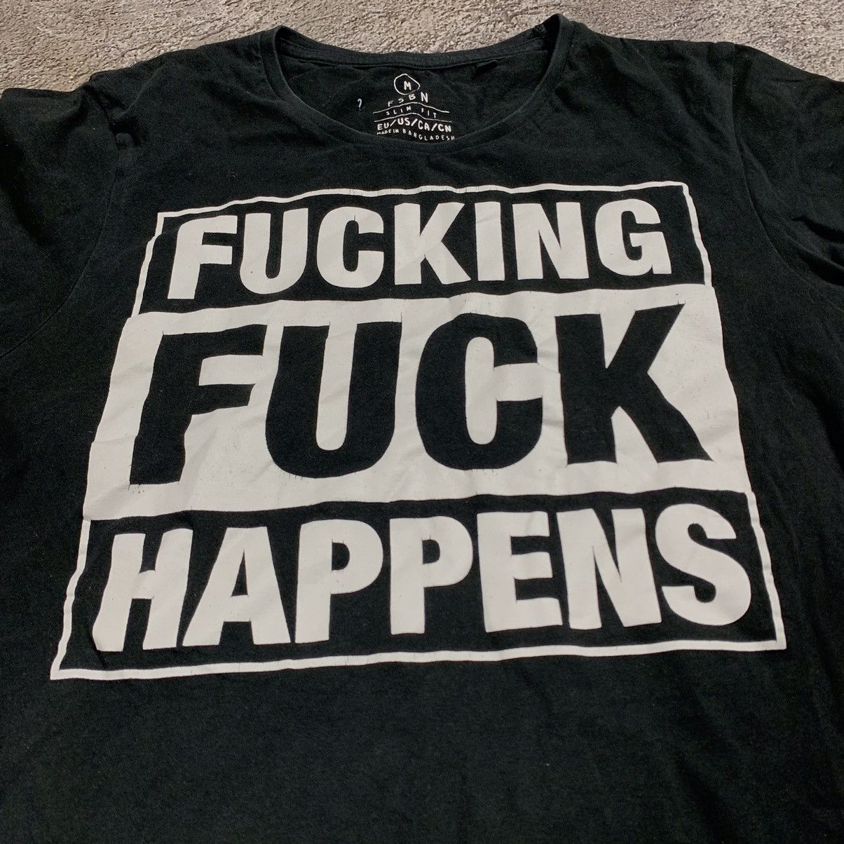Vintage Y2k Adult Fucking Fuck Happens Funny Slogan Tee Hoodie, Sweatshirt | FlexRushtees.com
