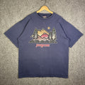 Patagonia Vintage Jansport Shirt Mens Xl Navy 90s Art Mountains Hiking Hoodie, Sweatshirt | FlexRushtees.com