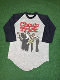Band Tees Vintage Cheap Trick Raglan 80s Next Position Please T Shirt Hoodie, Sweatshirt | FlexRushtees.com