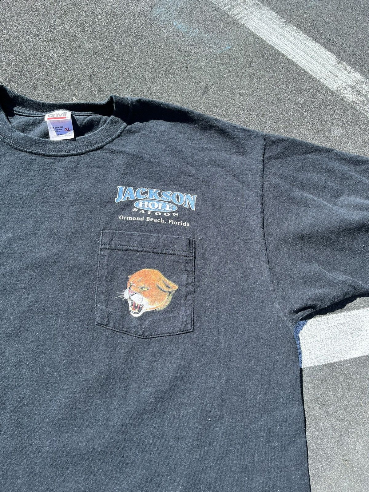 Vintage Jackson Hole Saloon 2002 Biketoberfest Panther Tee