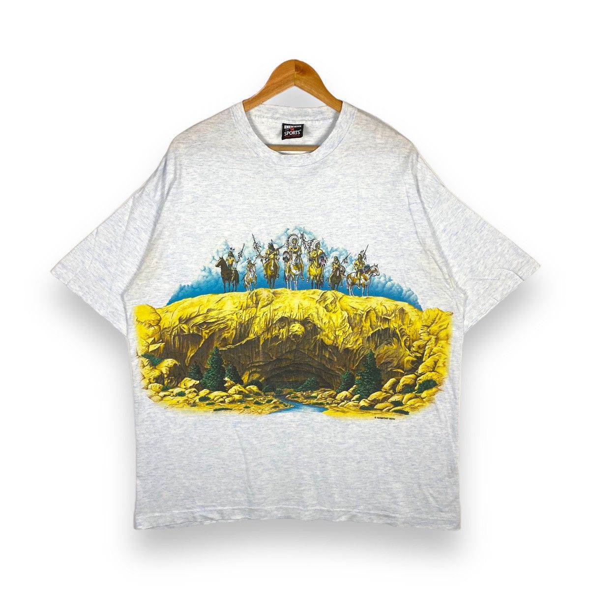 Native X Vintage Vintage 90 S Habitat Native People Navajo Goros Printed Tee