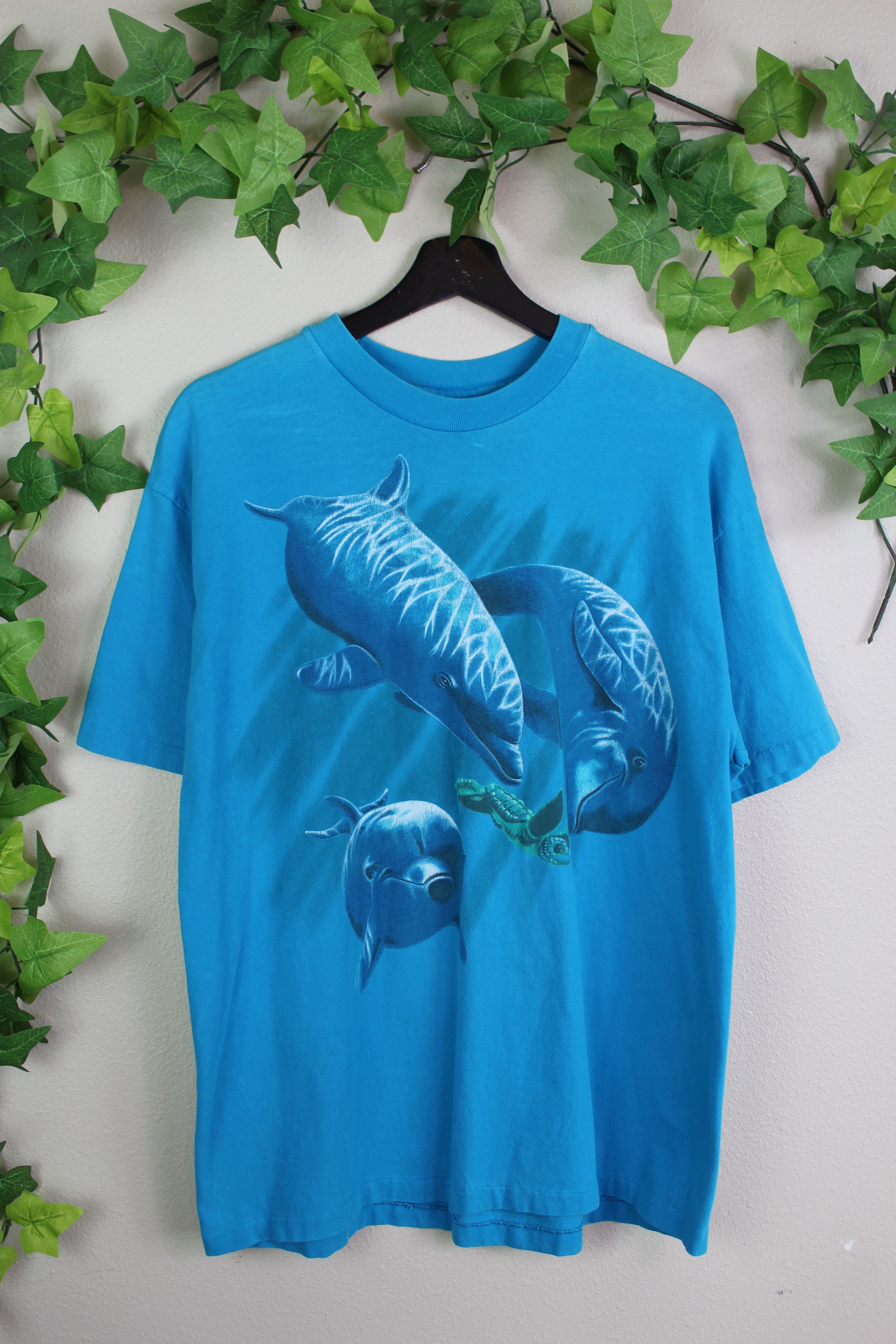 Vintage Dolphins Nature T Shirt 90s Hoodie, Sweatshirt | FlexRushtees.com