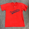 Vintage Terminators T Shirt L Red Old Stock Henley Usa Made Baseball Hoodie, Sweatshirt | FlexRushtees.com