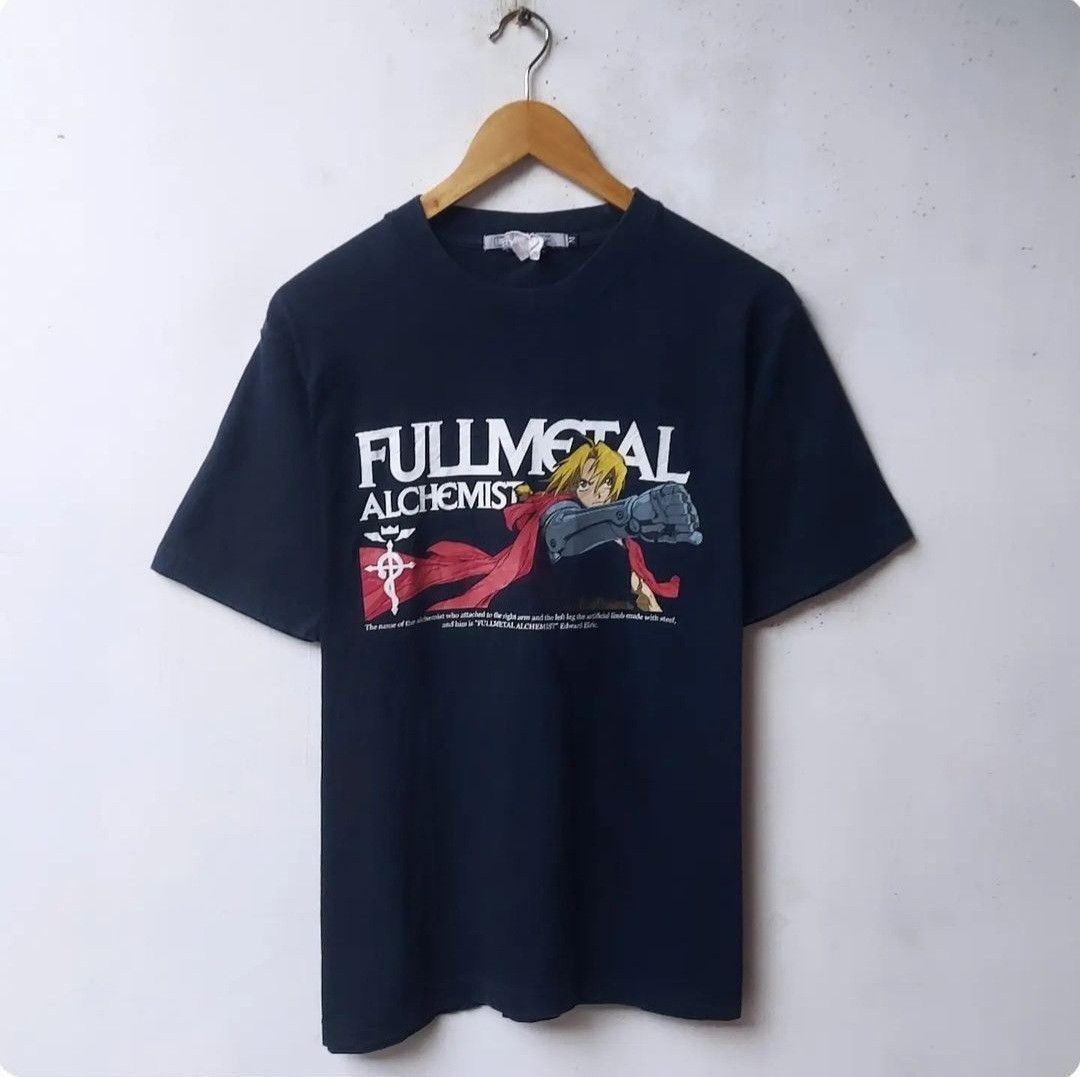 Japanese Brand Rare Vtg Cospa Fullmetal Alchemist Edward Elric Anime Tee Hoodie, Sweatshirt | FlexRushtees.com