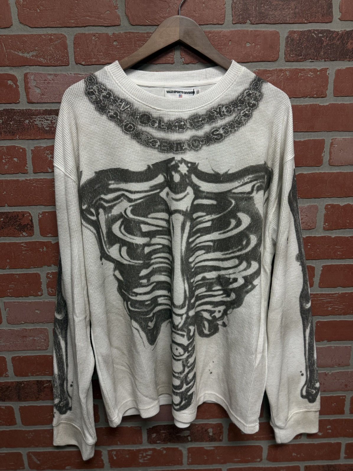 Vale Valley Long Sleeve Bone Tee Shirt Size Xxl New