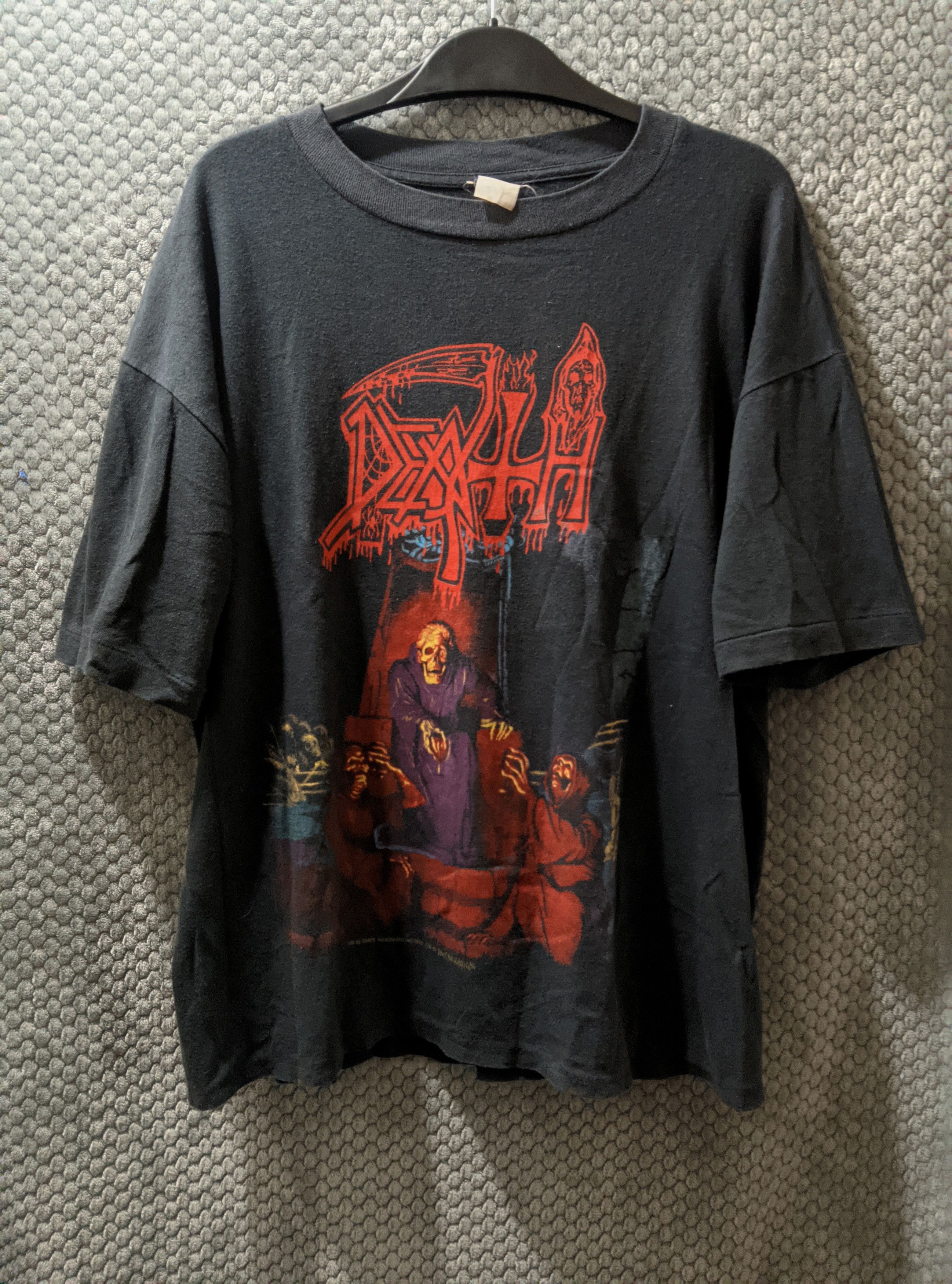 Vintage 1992 Rare Death Scream Bloody Gore Metal T Shirt